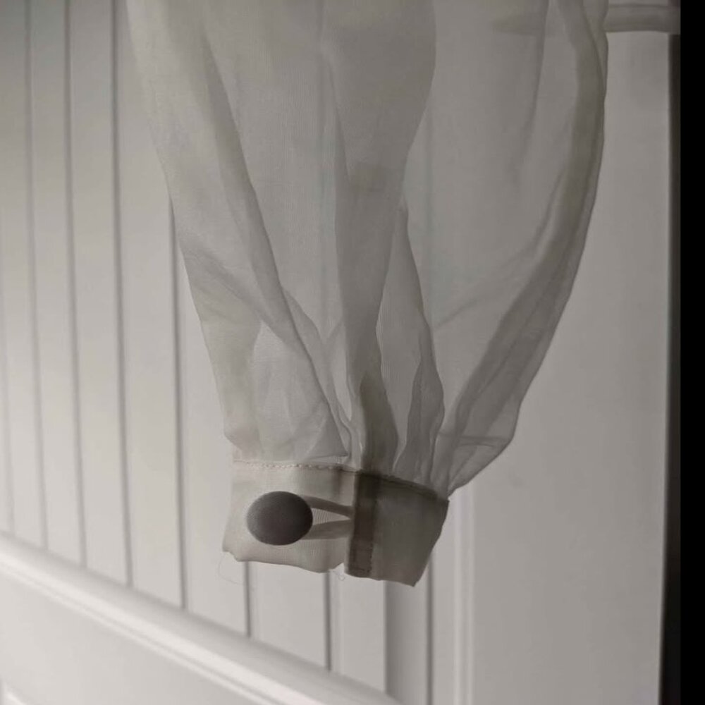 Silk Bridal Organza Wedding Cover Up / Topper (NWOT) - Picture 6 of 6